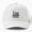 White, variant on Zero Sleeping Baseball Hat, No Rest Statement Graphic Design, Classic Cap