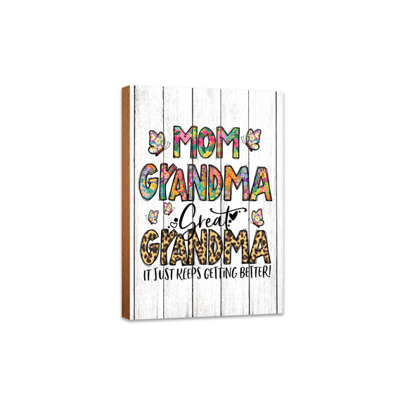 Lifesong Milestones Wooden Graffiti Wall Art Unique Tabletop & Shelf Décor