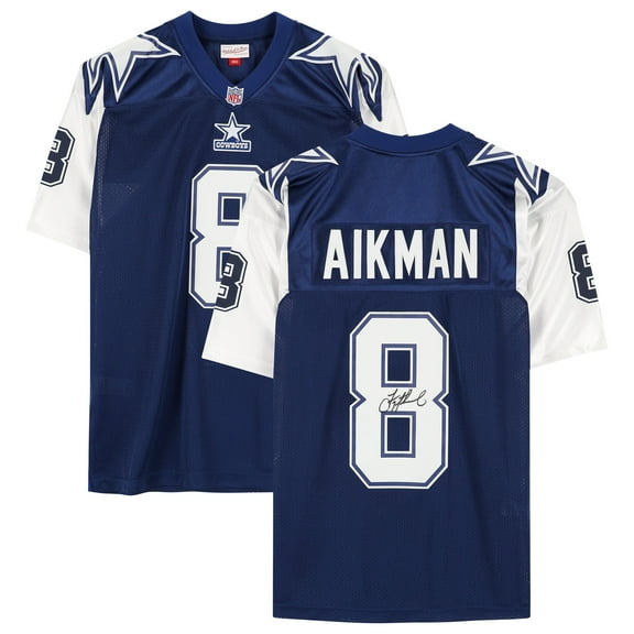 Troy Aikman Dallas Cowboys Autographed 1995 Blue Alternate Mitchell & Ness Authentic Jersey - Fanatics Authentic Certified