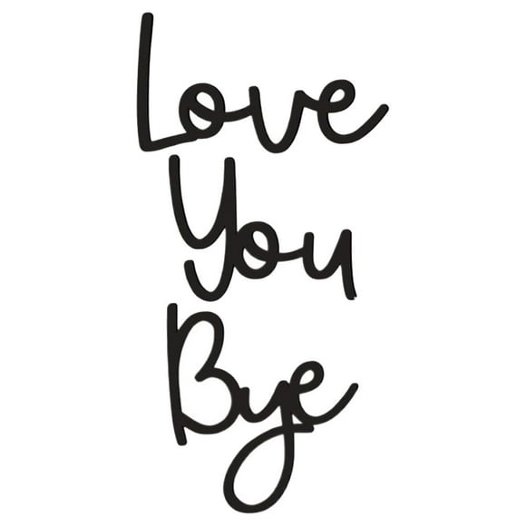 1 Set Love You Bye Wood Sign Unique Handcrafted Wood Letter Wall Art For Bedroom And Living Room Chic Wall Hanging Decor For Home Farmhouse Accent Piece
