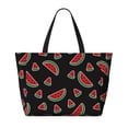 thumbnail image 2 of Fuzoiu Watermelon Print Waterproof Beach Tote Bag for Women Girls with Zipper,Sandproof Pool Swim Bag,Large Capacity Beach Travel Bag for Pool Swim Travel Everyday, 2 of 7
