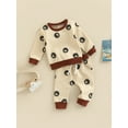 thumbnail image 3 of TSEXIEFOOFU Baby Girls Boys Autumn 2Pcs Outfit Sets Long Sleeve Tai Chi Diagram Print Tops + Drawstring Pants, 3 of 8