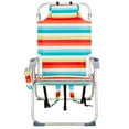 thumbnail image 2 of Aluminum Tube Bearing 100kg Beach Chair Rainbow Stripes, 2 of 14