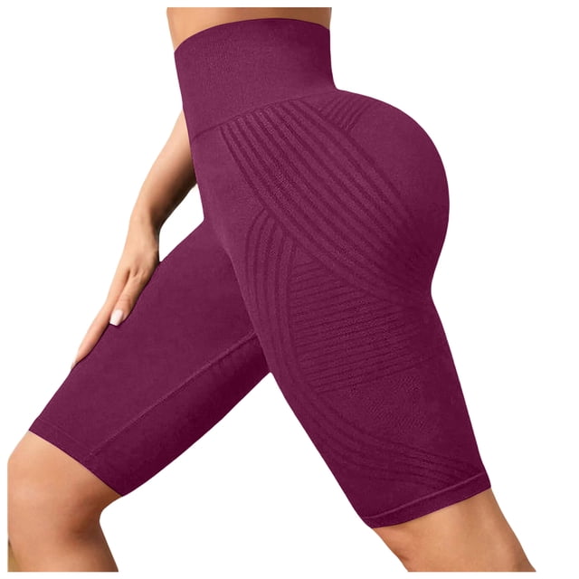 DXOUPM Short de Gym pour Femmes, Short de Sport Taille Haute pour Femmes, Yoga d'Été, Course, Natation