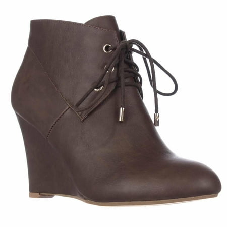 T.S. - Womens Thalia Sodi Noa Wedge Ankle Boots - Taupe - Walmart.com