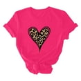 thumbnail image 5 of Tbopshirt Womens Tops,Valentine's Day T-Shirts for Women Graphic,Plus Size Tops,Women Valentines Day Heart Printed Short Sleeve T-Shirt Novelty Graphic Tops Casual Round Neck S-XXXL, 5 of 5