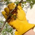 thumbnail image 2 of 24.5 CM Work Gloves Cow Leather Workers Welding Safety Protection Motorcycle Wear-resistant ,Easy to Use, 2 of 5