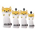 thumbnail image 1 of LOVIVER 4x Golf 3 5 UT Driver Headcover Dog Shape Yellow, 1 of 8