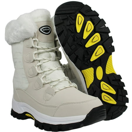 

Tanleewa Women Snow Boots Classic Mid-Calf Winter Boots 6.5 Female