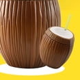thumbnail image 3 of Tasse en Forme de Fruit Double Couche Paille Isolation Froide Étanche Tasse en Plastique pour l'Été Type2 300mL-500mL, 3 of 5
