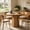 Brown, variant on Fnova 31.5" Round Dining Table, Small Farmhouse Wooden Kitchen Table for 2-4, Retro Bistro Table for Apartments, Office, Living Room, Restaurants, Coffee Shop, Bar, Brown