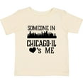 thumbnail image 3 of Inktastic Chicago Illinois Someone Loves Me Skyline Boys or Girls Baby T-Shirt, 3 of 5