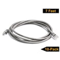 thumbnail image 3 of iMBAPrice 25 feet Cat5e Network Ethernet Patch Cable, 10 Pack, Gray, 3 of 8
