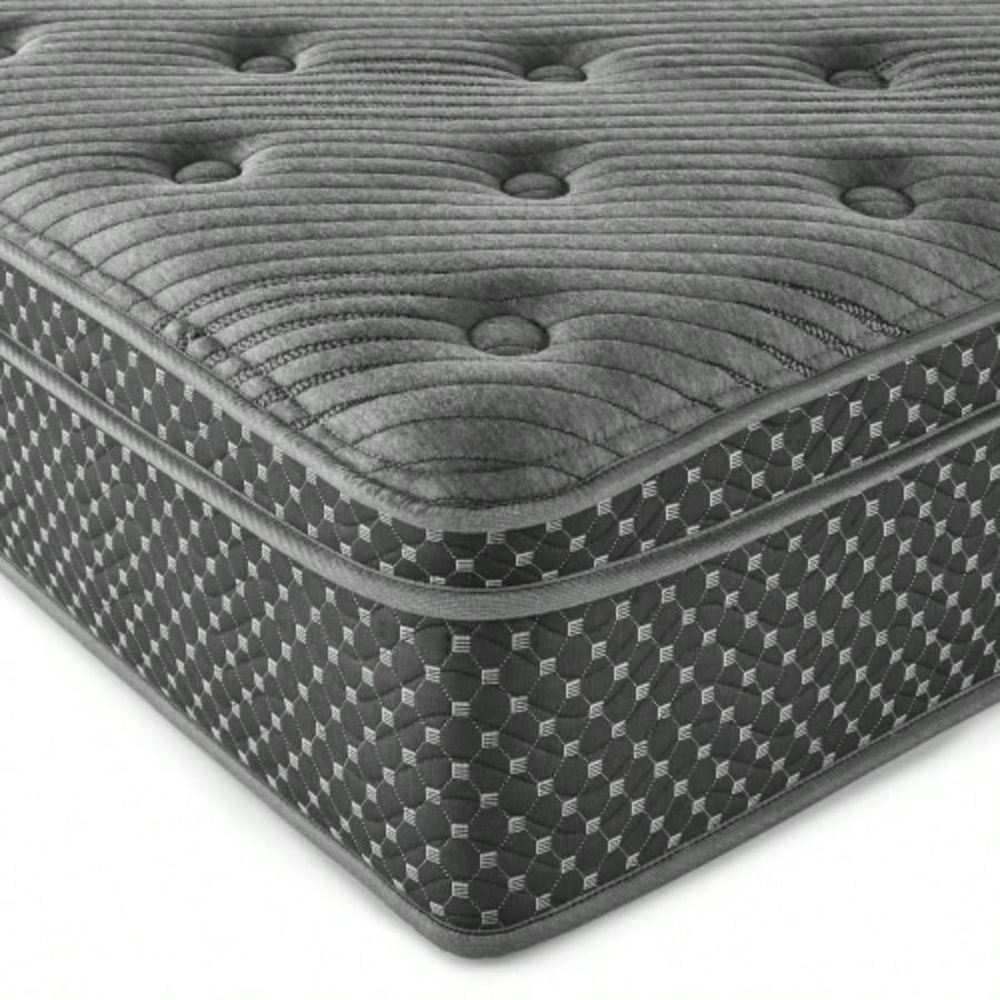 13 Inch King Size Quilted Eurotop Hybrid Mattress, Plush Comfort, Ideal for Pressure Relief and Cozy Sleep Experience
