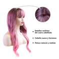 thumbnail image 3 of Pelucas para Mujer de Moda,26 "/66 cm Peinado Ondulado Esponjoso, Rosa, Adecuado para Fiestas,Halloween, Juegos de Rol, Fiestas, Citas y Cualquier Otra Escena (26 ",Rosa), 3 of 7