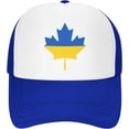thumbnail image 2 of Ukraine Flag Canada Maple Leaf Mesh Back Trucker Cap Baseball Cap, 2 of 8