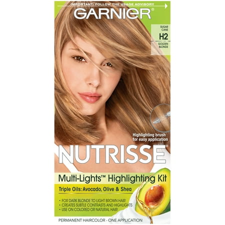 Garnier Nutrisse Nourishing Hair Color Creme (Blondes), H2 Golden Blonde, 1 (Best Light Blonde Box Dye)