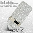 thumbnail image 4 of Compatible with Google Pixel 7 Case Glitter Shockproof,Google Pixel 7 Phone Case Bling Sparkly Soft TPU and PC Silicone Shiny Girl Women Thin Protective Cover (Silver), 4 of 7