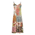 thumbnail image 3 of Generic Women's Summer Maxi Dress Casual V-Neck Sleeveless Bohemian Spaghetti Strap Floral Long Maxi Dress, 3 of 4