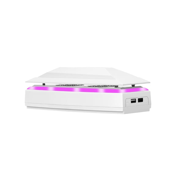 Upper RGB Cooling Fan for PS5 Pro,  Top Cooling System Cooler Fan with RGB Light Dual USB 2.0 Port for PS5 Pro Console