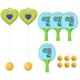 thumbnail image 3 of Entrenador de tenis de mesa colgante para el hogar, juguete para padres e hijos, práctica rápida de autoentrenamiento verde 4 paletas, 3 of 9