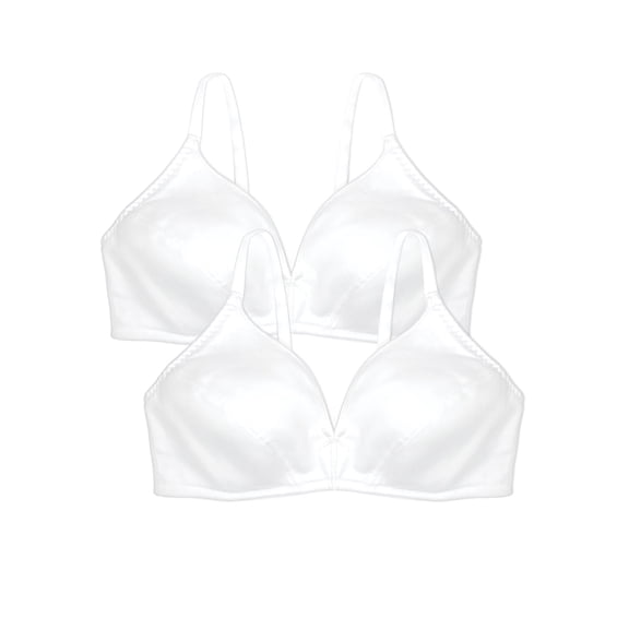Bestform Cotton Wireless Bra with lightly lined cups, 2-Pack 5006255