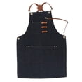 thumbnail image 1 of Delantal de trabajo de mezclilla Zulema Delantal de jardín de jeans de cocina de barbacoa con bolsas de herramientas Azul b, 1 of 8