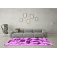 thumbnail image 3 of Ahgly Company Indoor Round Abstract Pink Modern Area Rugs, 8' Round, 3 of 4