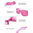thumbnail image 3 of Rectangle Sunglasses for Women Men Retro Chunky Y2K Sunglasses Rectangular 90s 00s sunglasses Pink, 3 of 4
