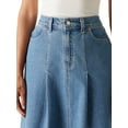 thumbnail image 5 of Levi Strauss Signature Women's and Women's Plus Vintage Pleated Skirt, Sizes 0-26, 5 of 7