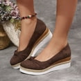 thumbnail image 6 of DIVVce Wedge Espadrille Shoes For Women Knotted Suede Closed Toe Comfortable Slip On Casual Footwear, 6 of 8