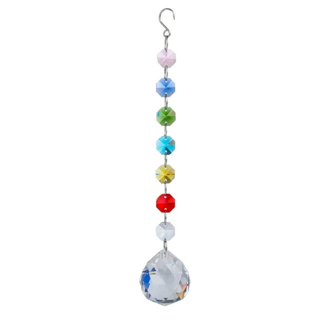 Pendentif de Bijoux en Cristal Coloré Cadeau Chaîne Chaîne Pendentif d'Éclairage