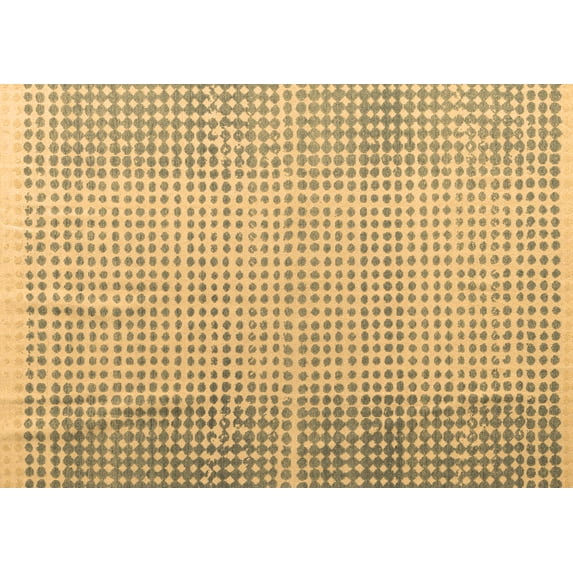 Ahgly Company Indoor Rectangle Abstract Brown Modern Area Rugs, 2' x 5'