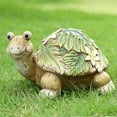 thumbnail image 3 of Resin Garden Turtle indoor and outdoor Realistic Animal Sculpture Yard Lawn Pond Store Fairy Garden Ornament - tortoise, 3 of 8