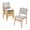 Natural, variant on BOFANG Stackable Dining Chairs Set of 2, Farmhouse Upholstered Chairs with Solid Wood Frame,Natural