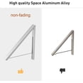 thumbnail image 3 of Percheros plegables de aluminio para pared, organizadores para ahorrar espacio de almacenamiento en el hogar, 2 paquetes, 3 of 5