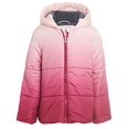 thumbnail image 2 of Calvin Klein Girls Glacial Puffer Jacket, FA21 Ombre Soft Pink, 4, 2 of 2