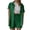 001 Green, variant on Htigea Women's Summer Two Piece Sets Short Sleeve Button Down Shirts Drawstring Shorts Linen Outfits Casual Beach Wear Green S