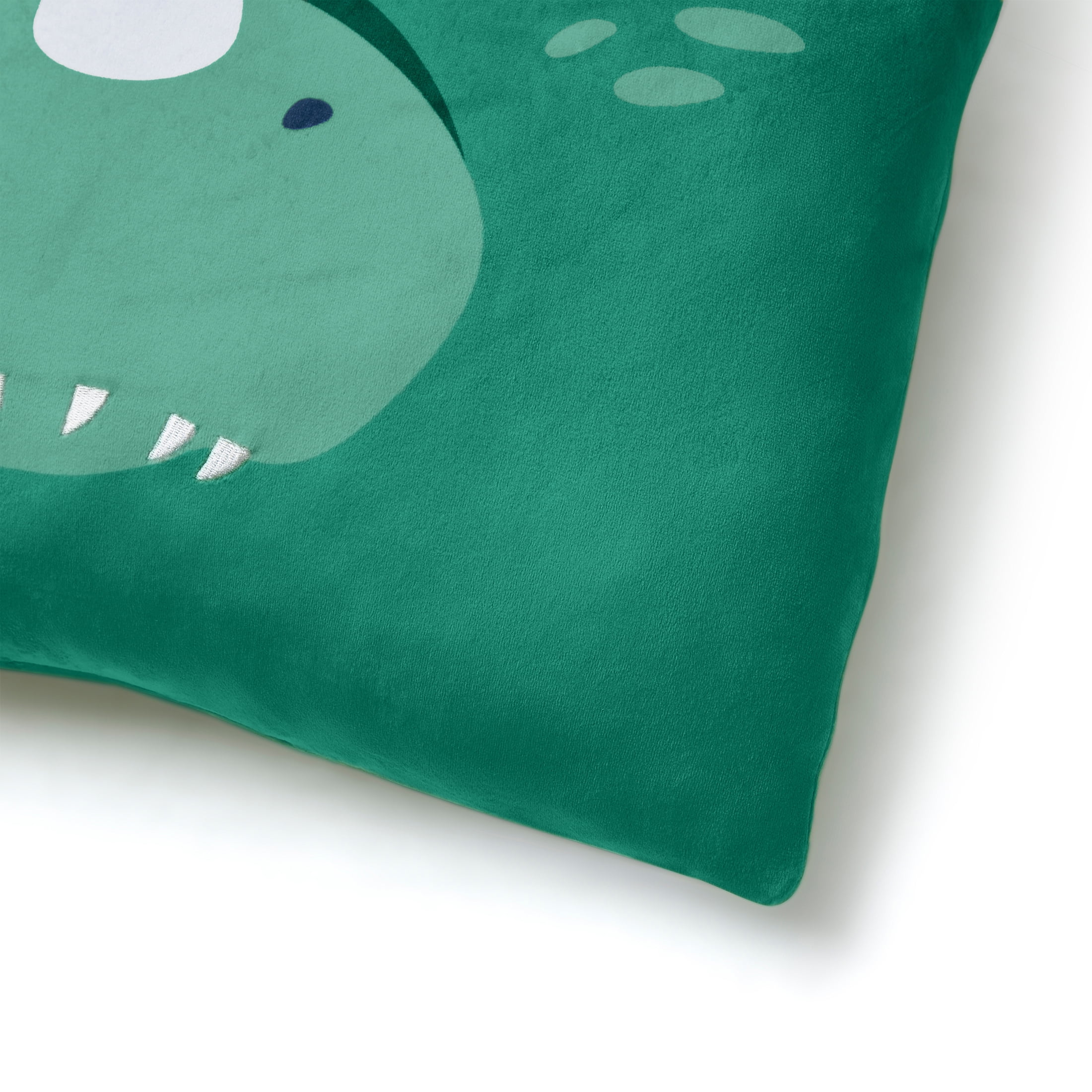 (2 pack) Your Zone Snuggly Dino Decorative Pillow, 18 in x 18 in, Multicolor