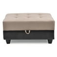 thumbnail image 4 of Glory Furniture Gallant Microsuede Ottoman in Mocha, 4 of 7