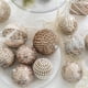 thumbnail image 4 of Adornos de bolas para árbol de Navidad, color champán y dorado, para colgar en el árbol de Navidad, bolas de purpurina y burbujas, decoración para fiestas de Año Nuevo en casa, 4 of 5