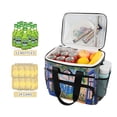 thumbnail image 2 of FORMRS Insulated Cooler Bag 24 Cans Capacity Soft Leakproof Lunch Box with Side Pockets, Blue Window, 2 of 7