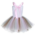 thumbnail image 3 of TiaoBug Kids Girls Princess Dress Fancy Costume Sleeveless Tutu Dresses with Headband, 3 of 7