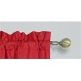 thumbnail image 2 of 1 Set Smooth Microfiber Window Curtain Solid Lined Rod Pocket Blackout 108" Inches R64 (Red), 2 of 3