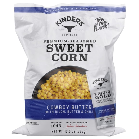 Kinder's Cowboy Butter Sweet Corn, 13.5 oz (Frozen)
