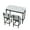 Gray, variant on Kitchen Table Set, Dining Table and Chairs for 2, 3 Piece Dining Room Table Set with 2 Upholstered Chairs, Bar Dining Table Set for Small Spaces, Apartment, Breakfast, Pub, Rustic Black