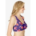 thumbnail image 3 of Comfort Choice Women's Plus Size Cotton Front-Close Wireless Bra, 3 of 5