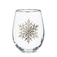thumbnail image 1 of Set of 2 Snowflake Stemless Wine Glass, 1 of 1