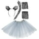 thumbnail image 1 of GOOHOCHY 1 Juego de disfraz de lobo, diadema con orejas de lobo, guantes de cola, accesorios de falda tutú, decoraciones de fiesta de Cosplay de animales, 1 of 7