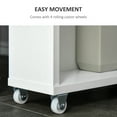 thumbnail image 5 of Slim Bathroom Organizer With Wheels - Save Space For Toiletries And Bath Essentials Cabinet Handles Store Towels In Style, 5 of 6